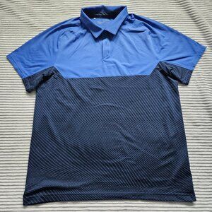 Under Armour Men's Golf Polo, HeatGear, Dark & Light Blue size 2XL XXL